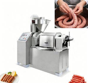 Entonnoirs à saucisses en acier inoxydable, machine automatique à saucisses, machine à faire des saucisses et des hot-dogs - Product Image 1