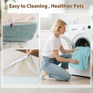 Fabricación personalizada de espuma viscoelástica gruesa cama para perros extraíble lavable gatos casa acogedor sofá para mascotas para el verano - Product Image 3