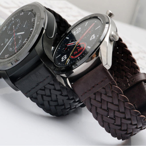 20mm 22mm 24mm Braided Cowhide Genuine <b>Leather</b> Strap Quick Release Men Women Replacement <b>Bracelet</b> Belt Wrist Band - Product Image 2