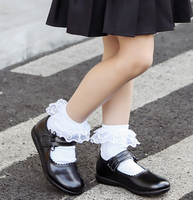 Nouvelles Chaussures Scolaires de Haute Qualité pour Filles, Chaussures Décontractées pour Enfants, Chaussures Habillées en Cuir Véritable pour Enfants