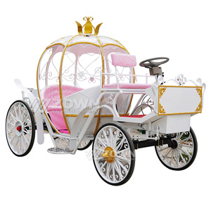 Carruaje Eléctrico de Calabazas, Carro Real de Cuento de Hadas Multicolor para Eventos Festivos y Transporte en Áreas Escénicas - Product Image 6