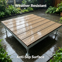 Panneau de terrasse en WPC de qualité marine, résistant aux fissures et aux chocs, haute densité, préfabriqué, pour bord de piscine