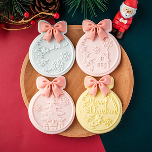 Stampo personalizzato per <span class=keywords><strong>biscotti</strong></span> di Natale 3D stampo personalizzato buon natale in acrilico biscotto in rilievo per fondente - Product Image 1
