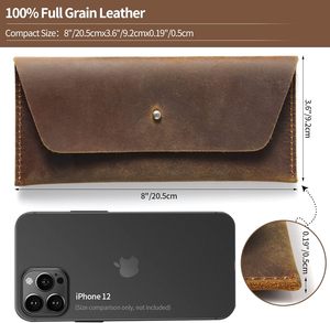 <span class=keywords><strong>Portafoglio</strong></span> Vintage <span class=keywords><strong>in</strong></span> <span class=keywords><strong>Pelle</strong></span> PU Ringsun per Uomo, Buste Porta Contanti Riutilizzabili, Clutch Retrò Marrone - Product Image 2