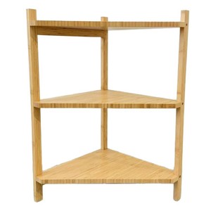 Bamboo Corner <b>Shelf</b> 60X70cm Three Tier Freestanding Storage Rack For Bathroom Kitchen Living Room - Product Image 1