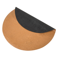Tapis de yoga antidérapant personnalisé de grande taille, en forme de cercle, écologique, en liège naturel et caoutchouc d'arbre, épaisseur 5 mm, coussin de sol pour la méditation