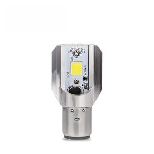 ชิป COB อลูมิเนียมคุณภาพสูง BA20D H4 กำลังไฟ 20W 12V 800 ลูเมนส์ 6000K ไฟหน้ารถมอเตอร์ไซค์ LED H6 ไฟสูง/ต่ำ กำลังไฟสูง สปอตไลท์ - Product Image 3