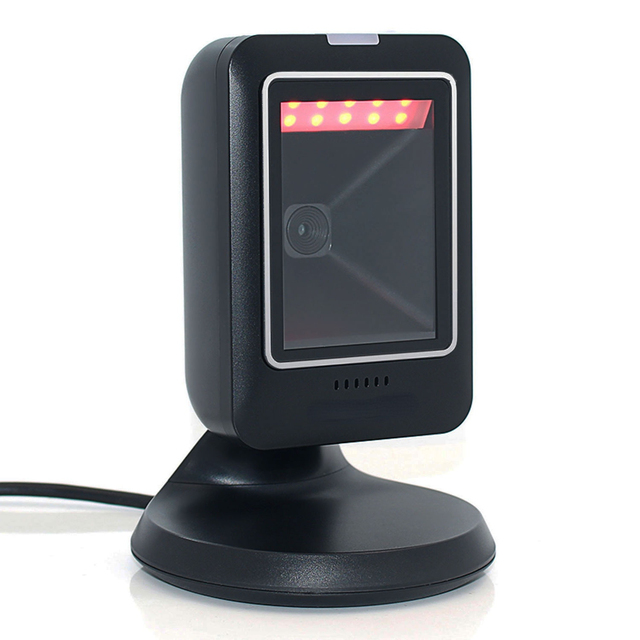 2D Barcode Scanner 1D QR Code Reader Supermarket USB Automatic Sensing Desktop Data Matrix Reader All-Round Scanners