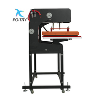 Presse à chaud automatique PO-TRY 16*24 pouces, imprimante à plat grand format pour sublimation multicolore pour vêtements, neuve