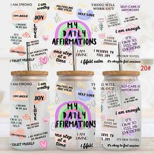 タロットUV DTFカップラップ転送16オンスUVDTFカップラップ16オンスリビーグラスタンブラーUV DTFステッカーカップ用 - Product Image 6