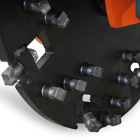 AUSTTER SG24 Profesional Trituradora de tocones de 3 puntos para tractor, cortadora de árboles de servicio pesado con dientes de carburo y volante de inercia