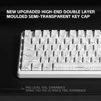 FURYCUBE 99-Keys Tri-mode Wireless Mechanical Gaming Keyboard Gasket Structure RGB Translucent Keycaps for Desktop and Laptop