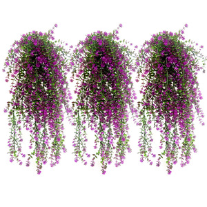 <b>Artificial</b> <b>Hanging</b> <b>Flower</b> <b>Basket</b> Red Camellia 77 In Indoor Outdoor Wedding Decoration Plastic High Simulation - Product Image 3