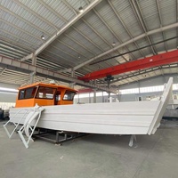 Bateau de pêche Gospel Boat, navire de débarquement en aluminium de 11 m/36 pieds avec poste de pilotage, largeur de 4 m, capacité de charge de 7,5 tonnes, moteur de 250-300 CV