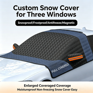 Pare-soleil de pare-brise de voiture, accessoires auto, protection magnétique pour vitres, couverture anti-neige et glace d'hiver pour pare-brise, protection de pare-brise - Product Image 3