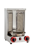 Grill à kebab vertical au gaz Four à rôtisserie commercial Durable pour les restaurants turcs de shawarma et les services de restauration de camions de nourriture