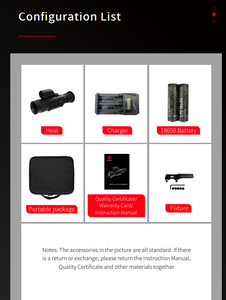 เลนส์ 50 มม. ความละเอียดสูง 640x512 50Hz ระยะ 1200 ม. กล้องถ่ายภาพความร้อนแบบไม่ใช้ระบบทำความเย็น พร้อมคลิปหนีบ เครื่องวัดระยะด้วยเลเซอร์ กันน้ำ IP67 รองรับ WiFi บันทึกวิดีโอ - Product Image 5