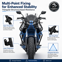 Nouveau Pare-chocs de Protection Moteur en Acier Inoxydable pour Moto Sportive, de Route, de Course, et Journée sur Piste – Protection Arrière Contre les Chutes