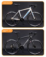 Sepeda Balap Jalan Raya 700C Full Aluminium 21 Speed Baja Variabel Rem Cakram Ganda