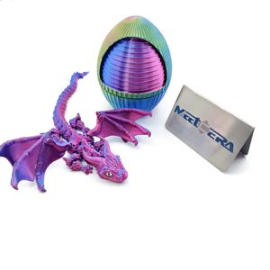 มังกรพิมพ์ 3 มิติพร้อมปีกและไข่เข้าชุด ของขวัญสุดพิเศษสำหรับคนรักแฟนตาซี ของเล่น PLA แบบกำหนดเองได้ - Product Image 2