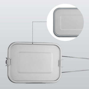 กล่องข้าวไทเทเนียมแบบพกพา ขนาด <1 ลิตร ทรงสี่เหลี่ยม พร้อมระบบทำความร้อนอัตโนมัติเต็มรูปแบบ สำหรับนักเรียน ท่องเที่ยว และตั้งแคมป์ - Product Image 3