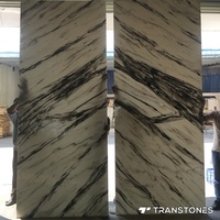 Colonne d'éclairage en albâtre, panneau mural décoratif, noir et blanc, faux marbre, imperméable, pierre artificielle assortie