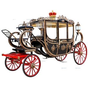 Charrette royale personnalisée pour mariages et événements, charrette à chevaux élégante à vendre - Product Image 1