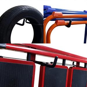 HUHOLE Paquete de 4 Ganchos de Hierro para Bicicletas con Acabado Negro para Uso Industrial General - Product Image 1