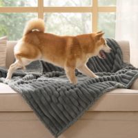 Couverture imperméable pour grands chiens - Couverture douce pour animaux de compagnie en velours côtelé pour protéger le canapé, lavable