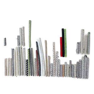 팩토리 클래식 맞춤형 핫픽스 체인 모양 느슨한 라인 석 뱀파이어 트림 장식 어퍼 신발 소재 - Product Image 2