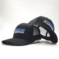 Gorra de béisbol clásica de 6 paneles con malla lisa, parche de goma con logo de espiga, estilo Y2K Hip Hop, de alto rendimiento y personalizada.