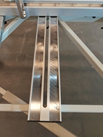 Scie à table coulissante à double lame 45 degrés, scie à panneaux avec levage et inclinaison automatiques