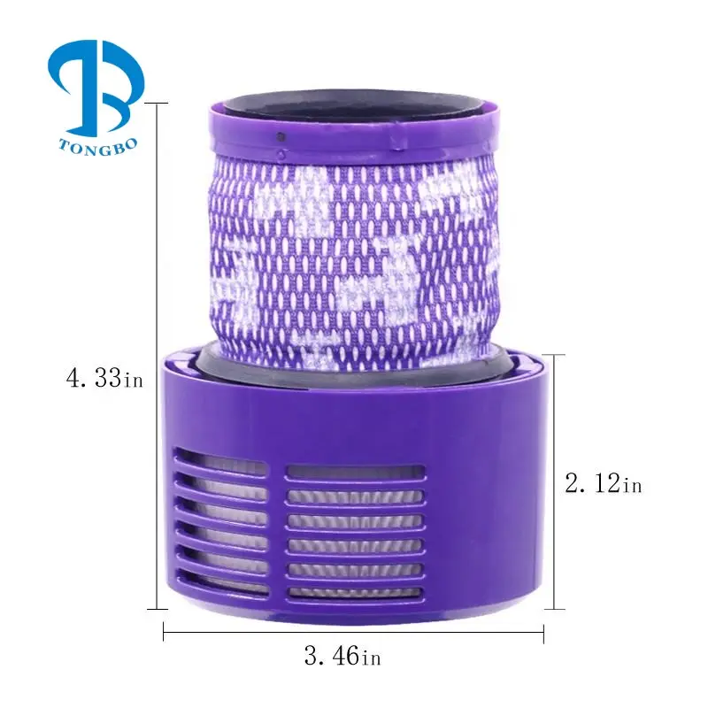 Personalizado Roxo Vacuum Cleaner Hepa Filtro Apto Para Dy-sons V10 SV12 Cyclone Animal Absoluto aspirador de pó #969082-01