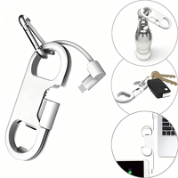 Câble de charge USB C rapide avec ouvre-bouteille, cordon de charge USB multifonction portable, cadeau pour hommes et femmes