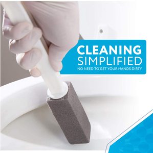 Stz — brosse de toilette en <span class=keywords><strong>pierre</strong></span> ponce, nettoyeur de bols, dissolvant de calinité, brosse de toilette avec manche Extra-Long - Product Image 5