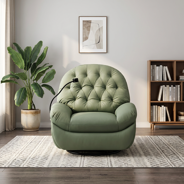 Electric Recliner Sofa 360 Rotation Adjustable Foldable Design Modern Living Room Furniture Phone Holder Armchair