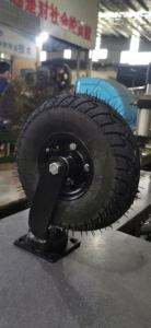 Schwenkbare <span class=keywords><strong>10</strong></span>-Zoll-Schwenkindustrie-Gummireifen pneumatische Rotorrad-Höherkugel-Rennbahn-Container-Rolle - Product Image 3