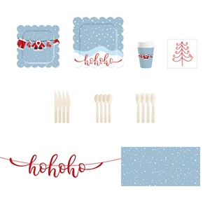 DAMAI - Vajilla Desechable de Papel para Fiestas de Navidad, Personalizada y de Venta Caliente, con Platos para Postre y Cena - Product Image 3