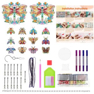 5D Double face cristal carillons éoliens <span class=keywords><strong>fenêtre</strong></span> pendentif diamant peinture Art Kit pour enfants jardin décoration <span class=keywords><strong>idée</strong></span> cadeau - Product Image 5