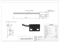 Sensor de proximidad Interruptor de lengüeta magnético Efecto Hall Sistema de seguridad para el hogar Sensor de proximidad de puerta inalámbrico 0.5A 24V