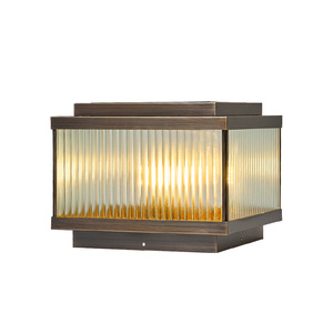 Lampe murale extérieure intelligente à LED solaire E27 IP65, dimmable, avec batterie au lithium, en cuivre et verre, 50 000 heures, pour poteau de clôture, portail, pilier - Product Image 3