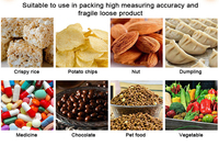 Automatische vertikale Multi head Waage Snack Food Mikrowelle Karamell Popcorn Beutel Verpackungs maschine für Tasche