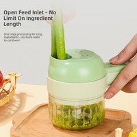 Hachoir Électrique Portable Sans Fil pour Ail et Légumes, Mini Broyeur Alimentaire Puissant pour Épices, Herbes et Aliments pour Bébé