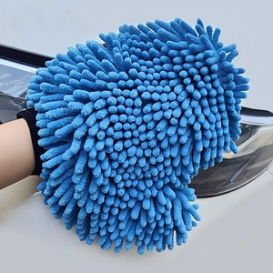 ST-P016 Gants de lavage de voiture en chenille double face et polaire corail, sans rayures, en <span class=keywords><strong>microfibre</strong></span>, très absorbants, tissu doux <span class=keywords><strong>pour</strong></span> voiture - Product Image 3