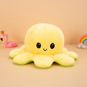 Peluche de <span class=keywords><strong>Pulpo</strong></span> <span class=keywords><strong>Reversible</strong></span>, Muñeco de <span class=keywords><strong>Pulpo</strong></span> con Expresión Transformable de Dos Caras, Ideal como Regalo para las Fiestas - Product Image 4