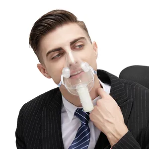Máscara facial Reutilizável Preta para Treinamento a Gás da Moda Máscara Respiratória Descartável