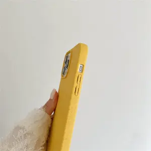 Neue Mode benutzer definierte Telefon hülle abbaubare Weizen gefrostete Textur Rückens chale für iPhone 15 Pro max Handy hülle Abdeckung Rückens chutz
