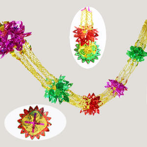 Dekorasi Perayaan Qingming, Rangkaian Bunga Warna-warni, Lampu, Daun Maple Plastik, Dekorasi Pernikahan, Dekorasi Putih, Strip Bunga - Product Image 4