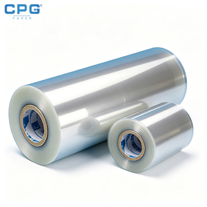 Película retráctil PETG de alta claridad OEM personalizada, rollo de película retráctil imprimible, fabricante de película para etiquetas de botellas - Product Image 1