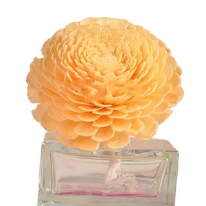 2020 New Handmade Natural Chrysanthemum Sola Wood Flower Diffuser for Home fragrance